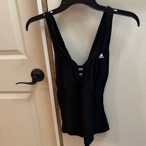 Adidas Black V-Neck Tank Top